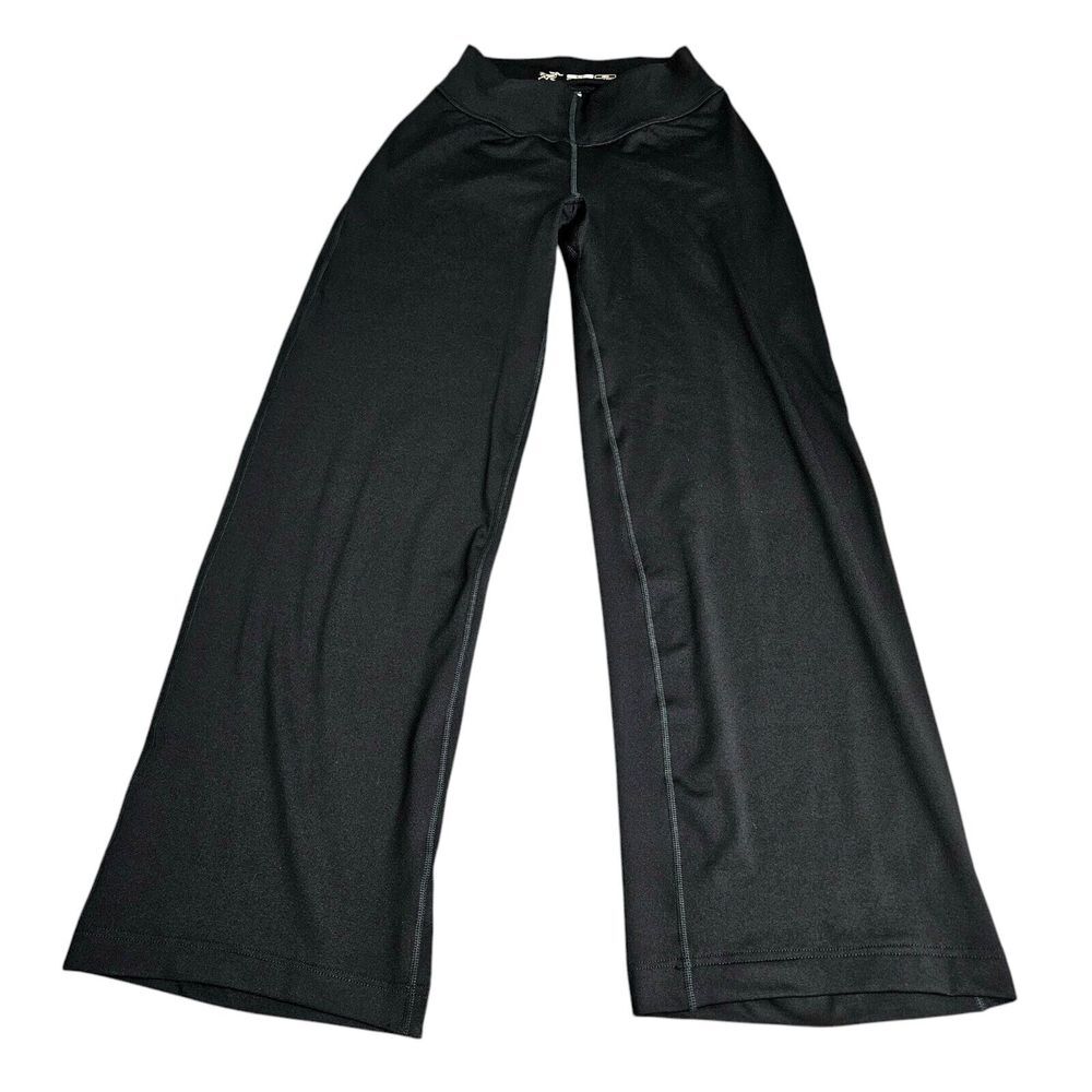 Arc'teryx Womens Pull On Pants Size S Wide Leg Low Rise Polyester Stretch Black
